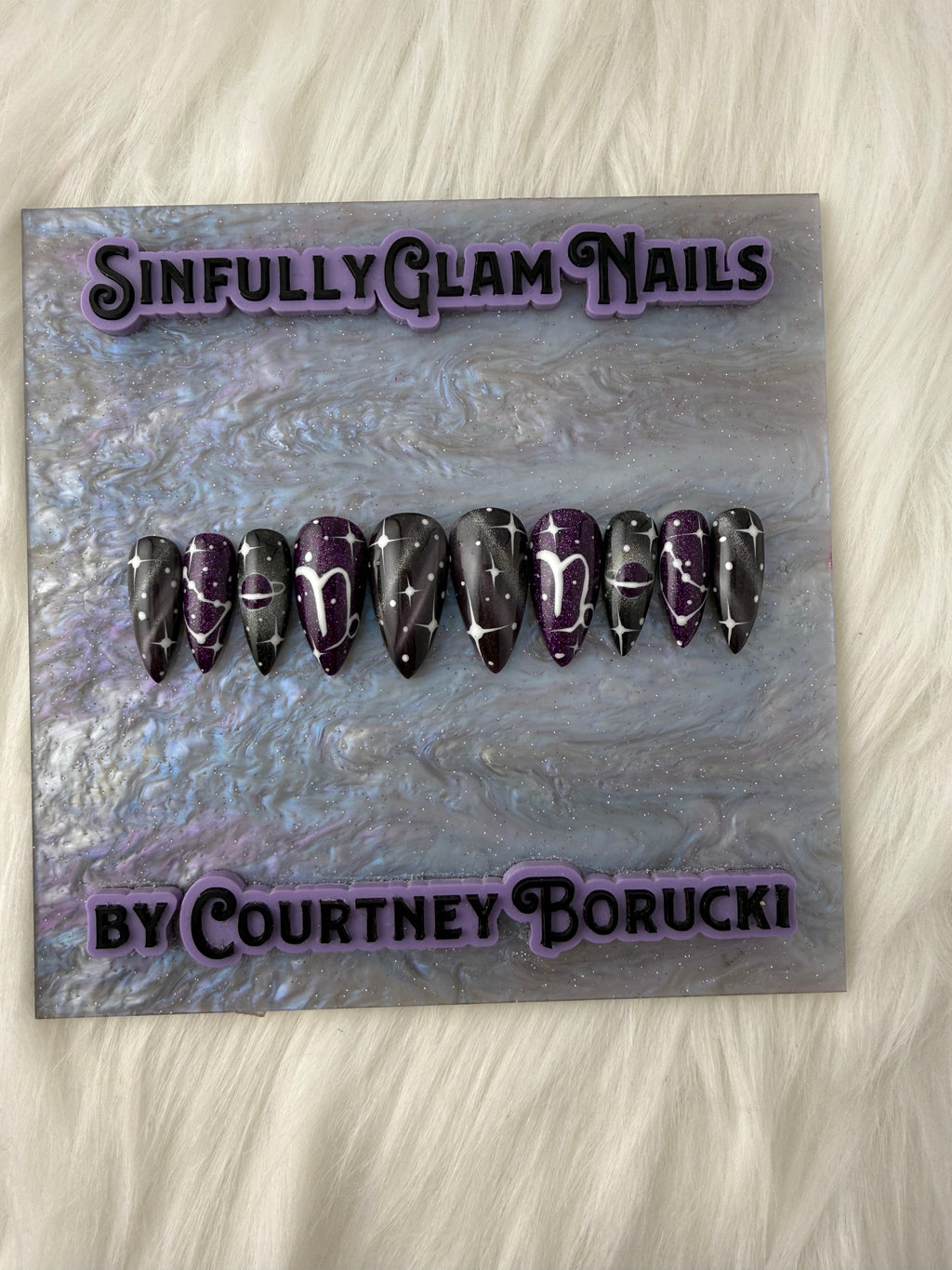 Galaxy Zodiac Birthday Press On Nails *PLEASE READ DESCRIPTION*