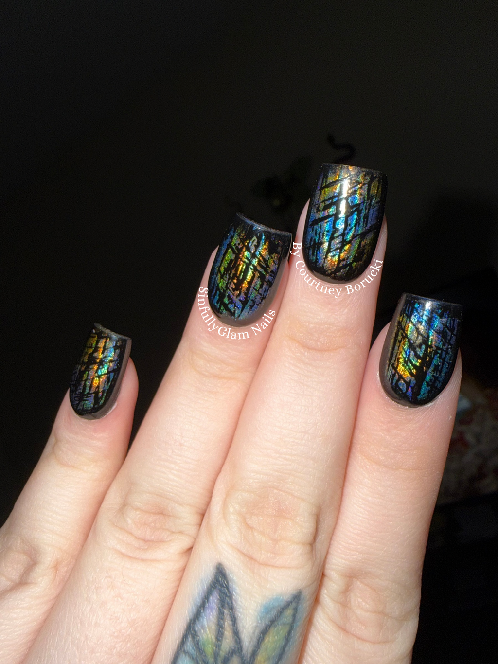 Labradorite Press On Nails *PLEASE READ FULL DESCRIPTION*