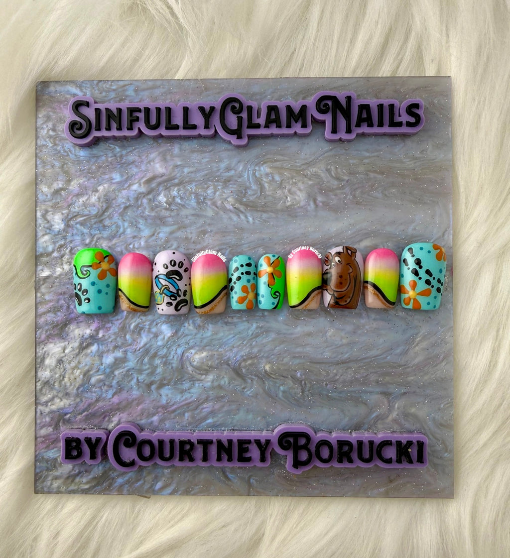 Groovy Scooby Press On Nails *PLEASE READ DESCRIPTION*