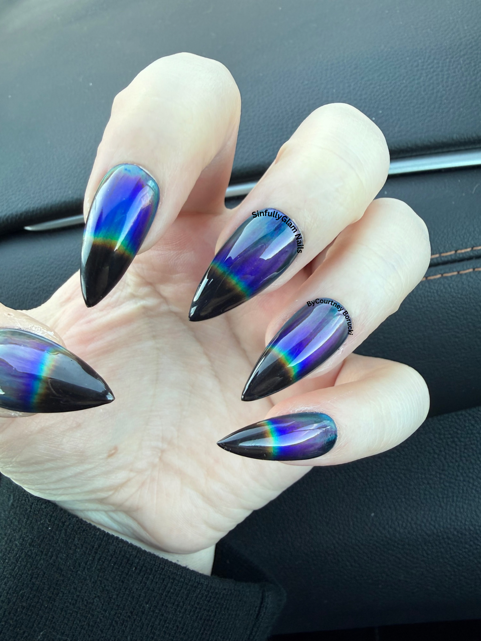Mood Ring Press On Nails *PLEASE READ FULL DESCRIPTION*