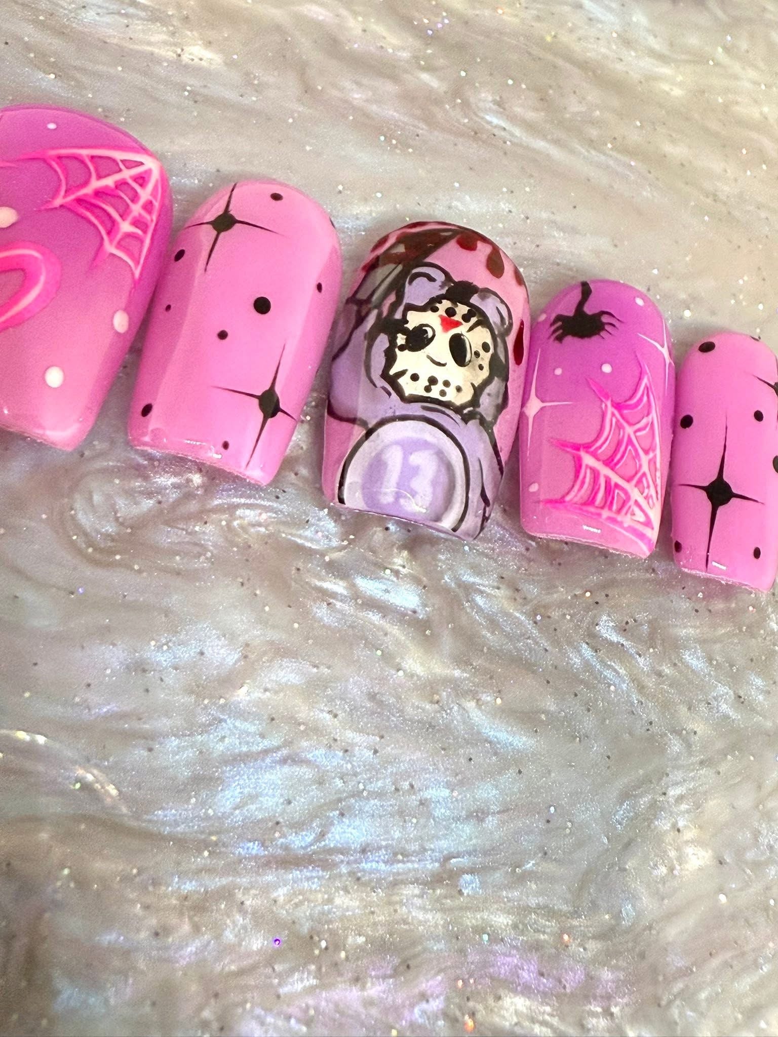 Horror Scare Bears Press On Nails *PLEASE READ FULL DESCRIPTION*