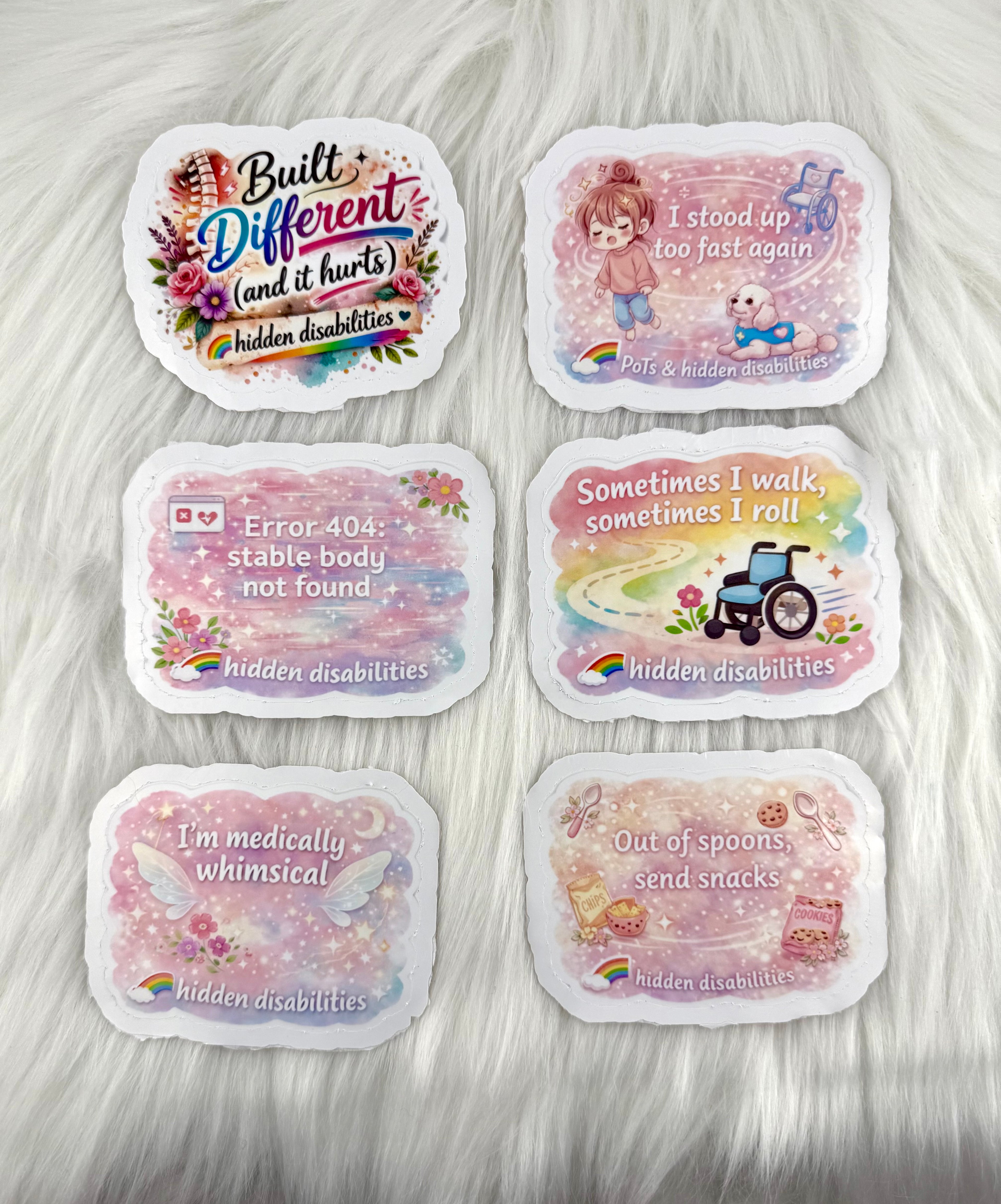 Hidden Disability Awareness Sticker Pack