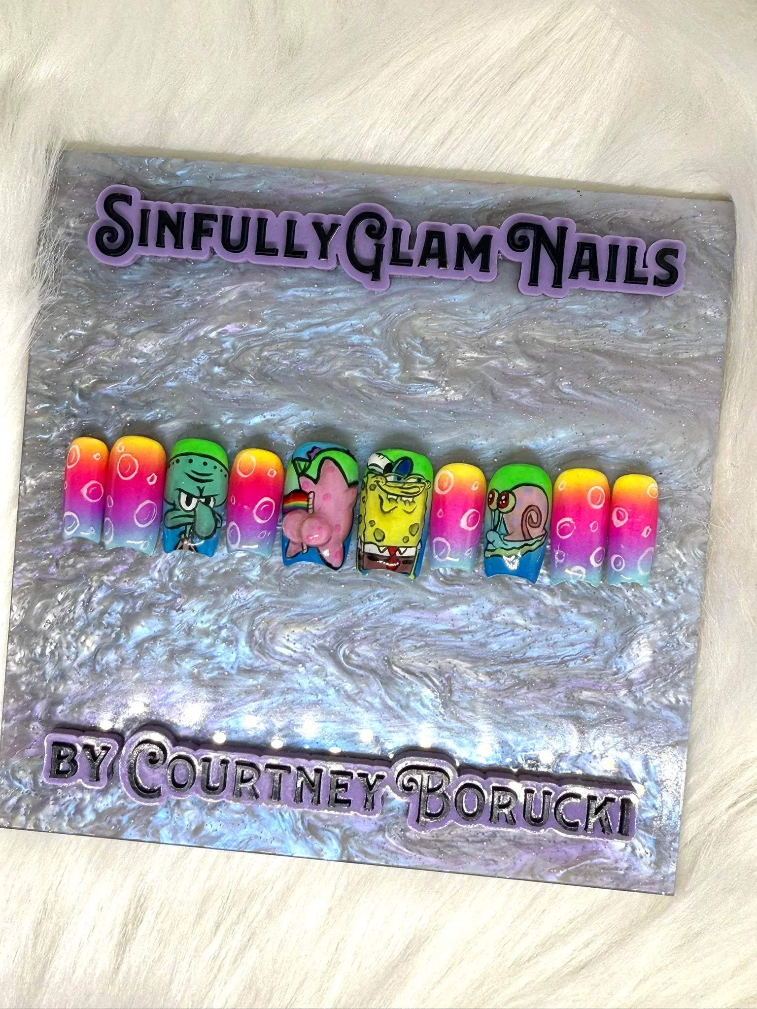 Patricks Butt Press On Nails *PLEASE READ FULL DESCRIPTION*