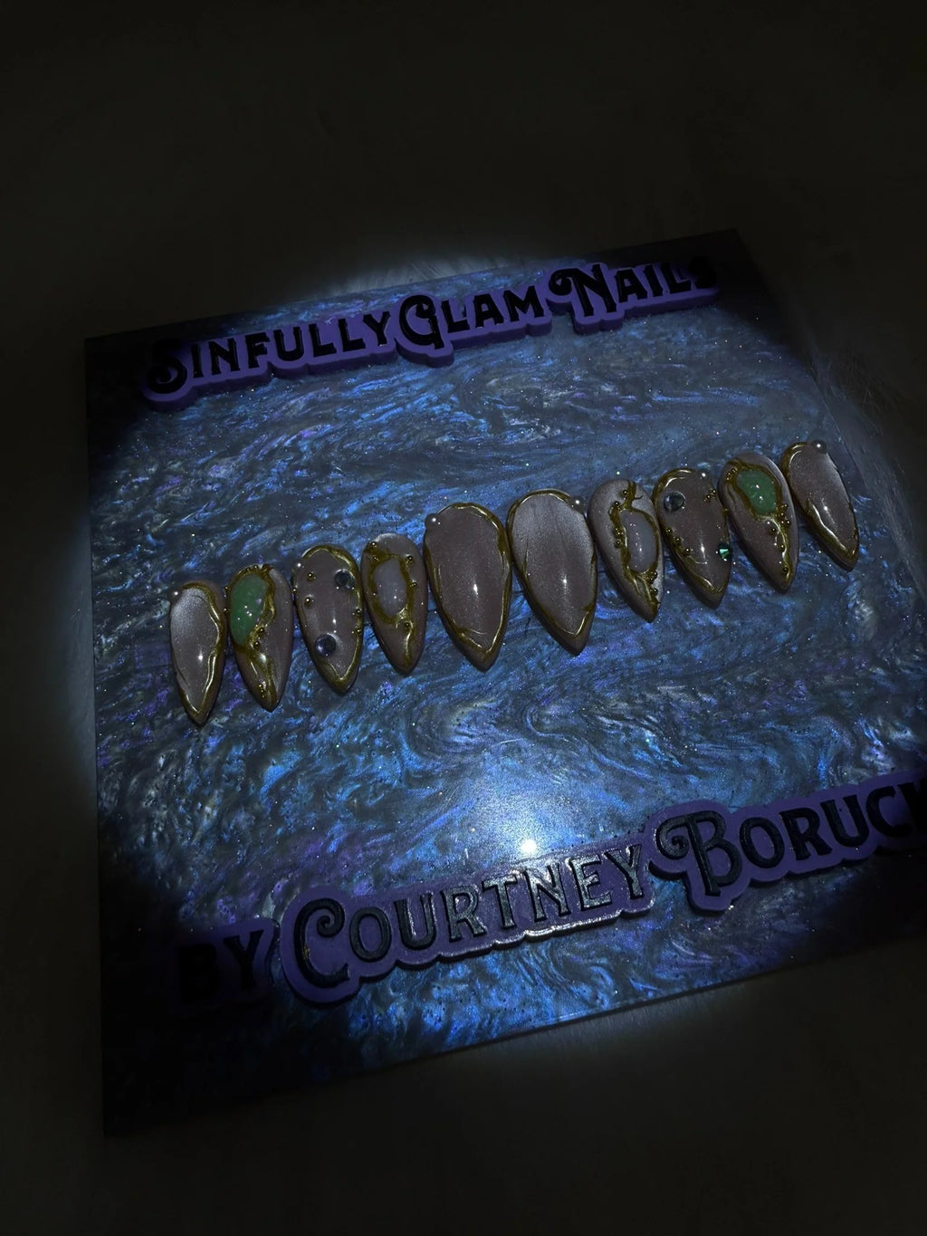 Enchanted Opal Press On Nails *PLEASE READ FULL DESCRIPTION*