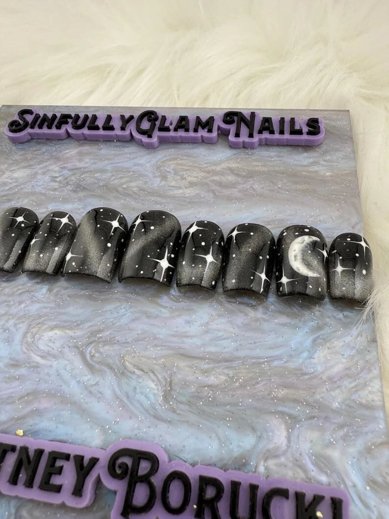 Dark Matter Galaxy Press On Nails *PLEASE READ FULL DESCRIPTION*