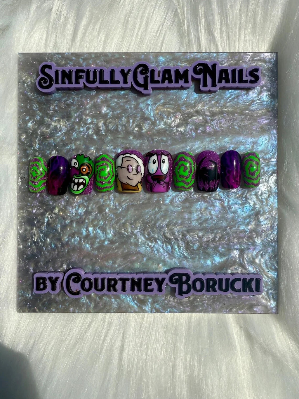 Courage Press On Nails *PLEASE READ FULL DESCRIPTION *