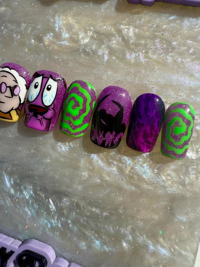 Courage Press On Nails *PLEASE READ FULL DESCRIPTION *