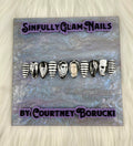 Addams Family Press On Nails *PLEASE READ FULL DESCRIPTION*