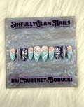 Winter Wonderland Press On Nails * PLEASE READ FULL DESCRIPTION*